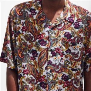 Urban outfitters paisley print button down